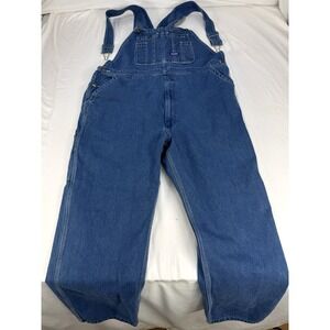 Big Smith Mens Size 42 X 32* Bib Denim Overalls Carpenter Farmer Workwear‎ Blue